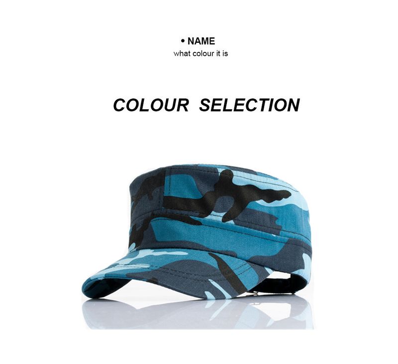 Foreign Camouflage Military Fashionable And Versatile Casual Hat, Flat Top Hat_voghion.com