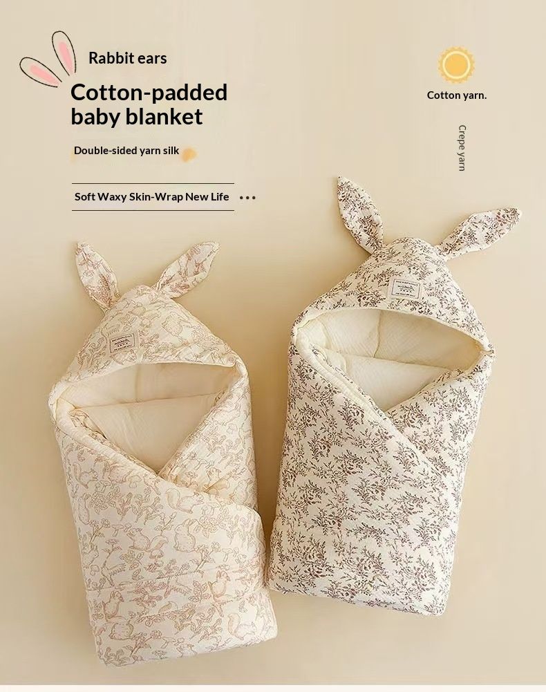 ToyPulse Baby Pure Cotton Class A Newborn Wrap Blanket Autumn Winter Thickened Swaddle Essential For Delivery Room All Seasons_voghion.com