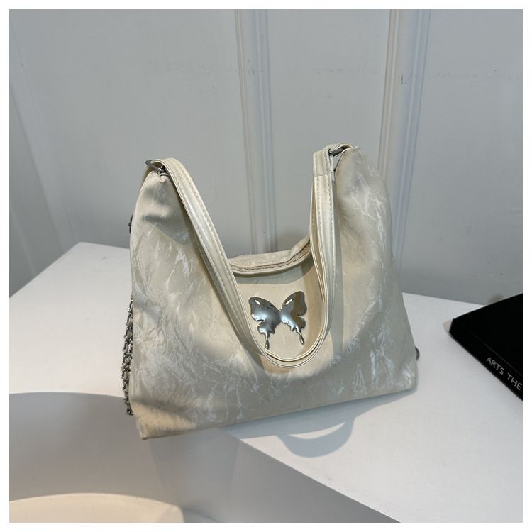 2024 nuova farfalla coreana moda zaino tracolla a catena borsa a tracolla singola borsa per studenti in classe borsa tote di grande capacità_voghion.com