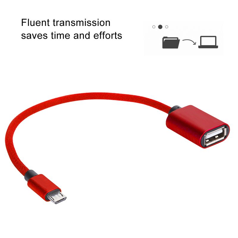 Type-C OTG Data Cable USB Adapter OTG Adapter Converter Micro USB Cables AUX Audio Cable Adapter For AndroidRed_voghion.com
