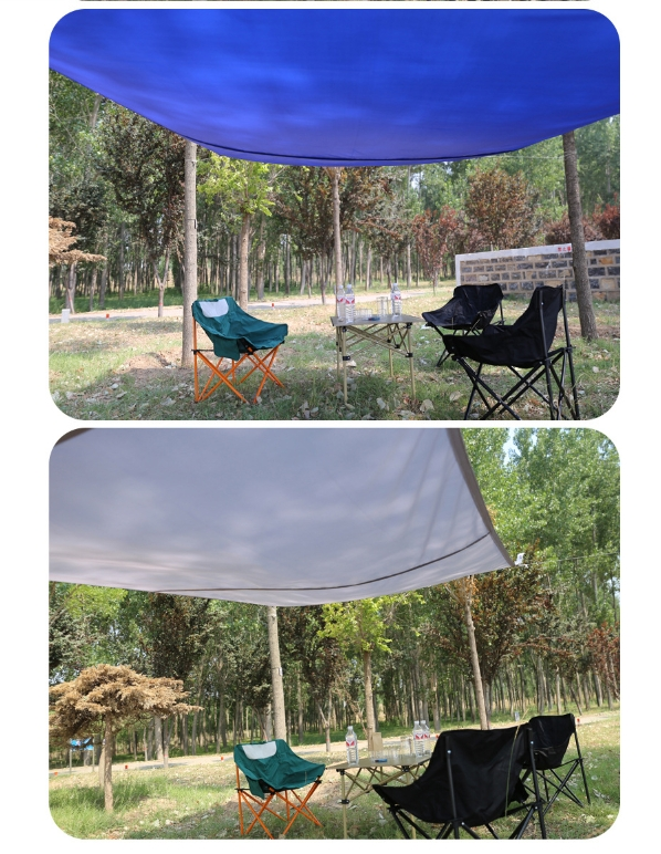 Sun protection Outdoor screen canopy garden pool Triangular awning sun shade sail sun protection_voghion.com