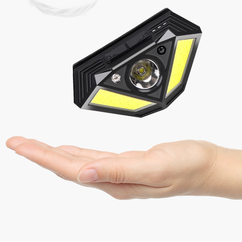 Jaunais XPG+COB viedais viļņu uztveršanas LED āra daudzfunkcionālais pārnēsājamais sarkanais lukturis_voghion.com