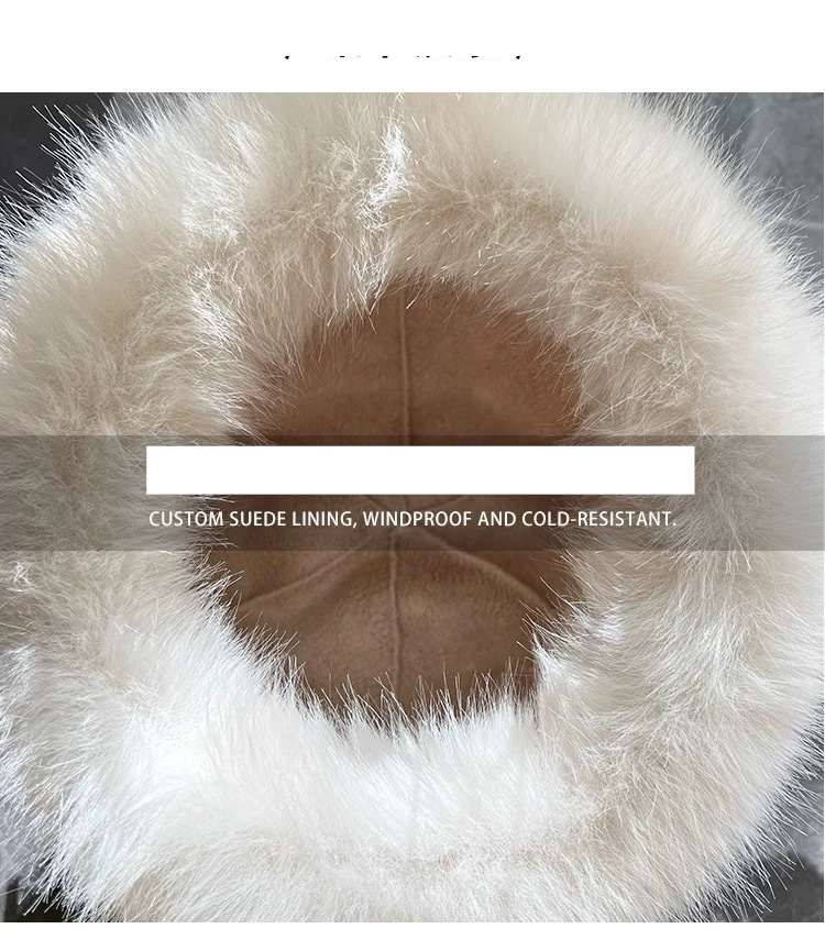Trapper Şapkalar Sonbahar ve kış peluş şapka kadın kış yüksek kaliteli peluş balıkçı şapkası baş çevresi sıcak kulak koruması Moğol şapkası_voghion.com