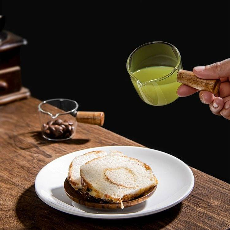 50/100 ml Mini lasikahvi espressokannus Maitokerma-kannu kahvalla Monikäyttöinen etikkakastike mausteastia Cup Kittch_voghion.com