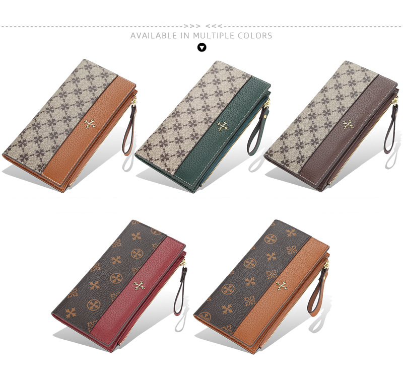 Purse Wallet Clutch Bag Women's Leather Print Large Capacity Multi-slot Phone Bag Zipper Clutch Bag_voghion.com