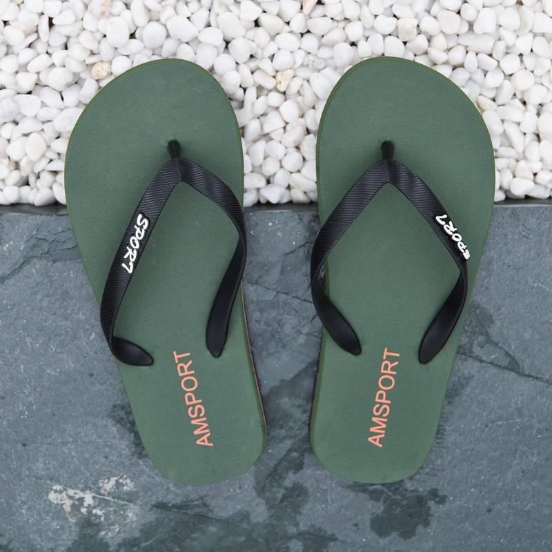 Sandale plate pentru bărbați, confortabile și elastice, potrivite pentru pantofii de acasă, vacanțe, stațiuni și plajă._voghion.com
