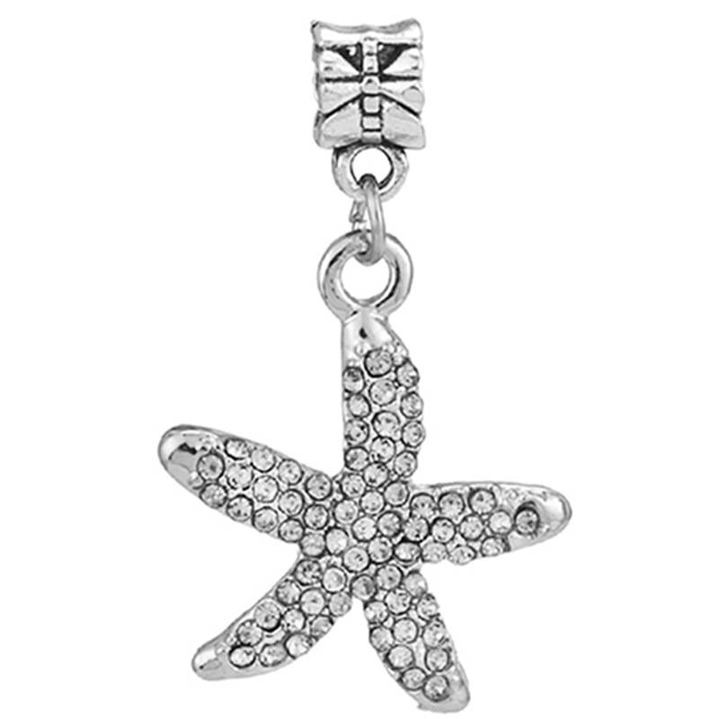 Componenti e accessori per gioielli in lega di gufo d'argento con perline di diamanti fai da te, multipli opzionali_voghion.com