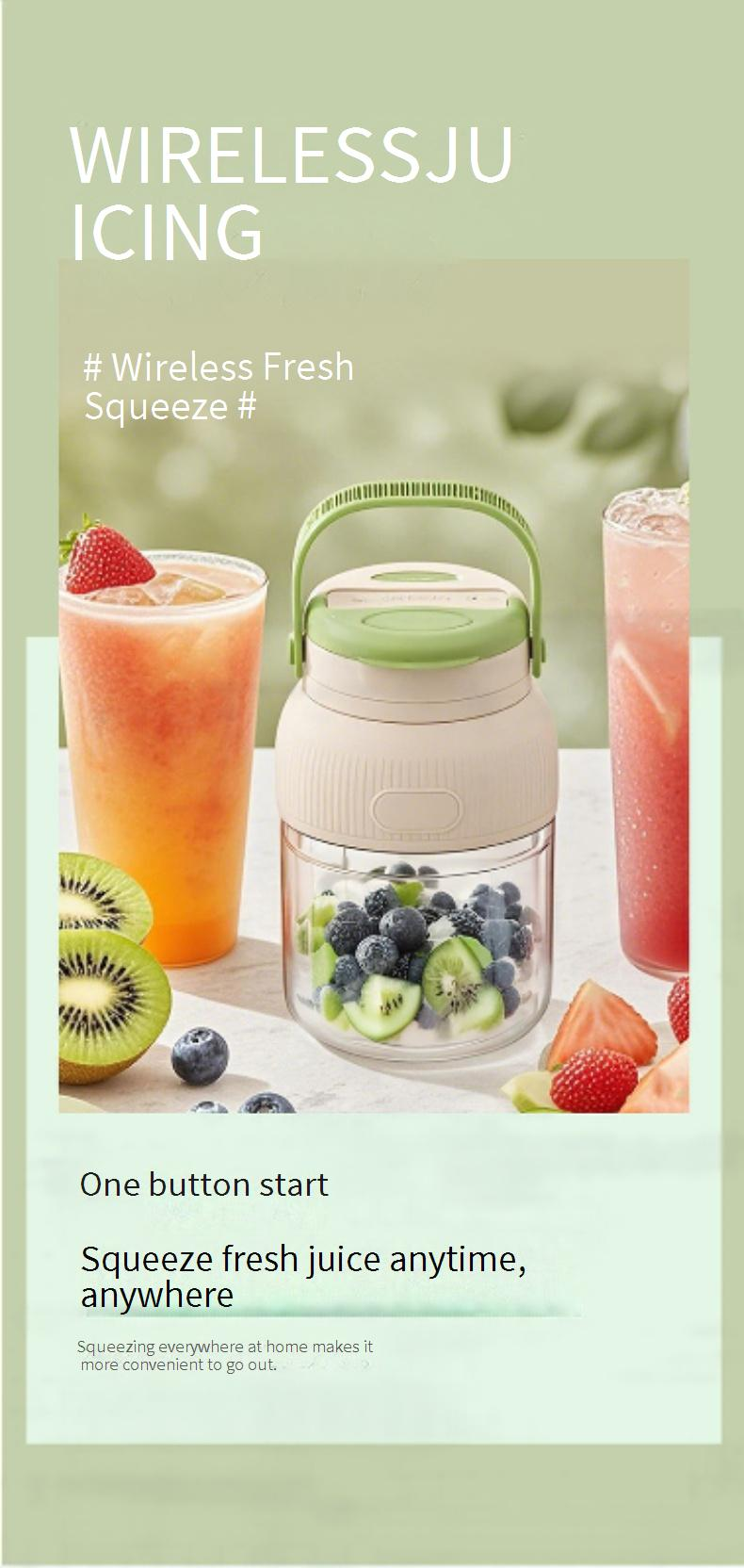 High-Speed Portable Juicer Blender, 700ml USB Rechargeable Smoothie Cup With 18-Blade System, BPA-Free PC Material, Compact For Fruits & Vegetables_voghion.com