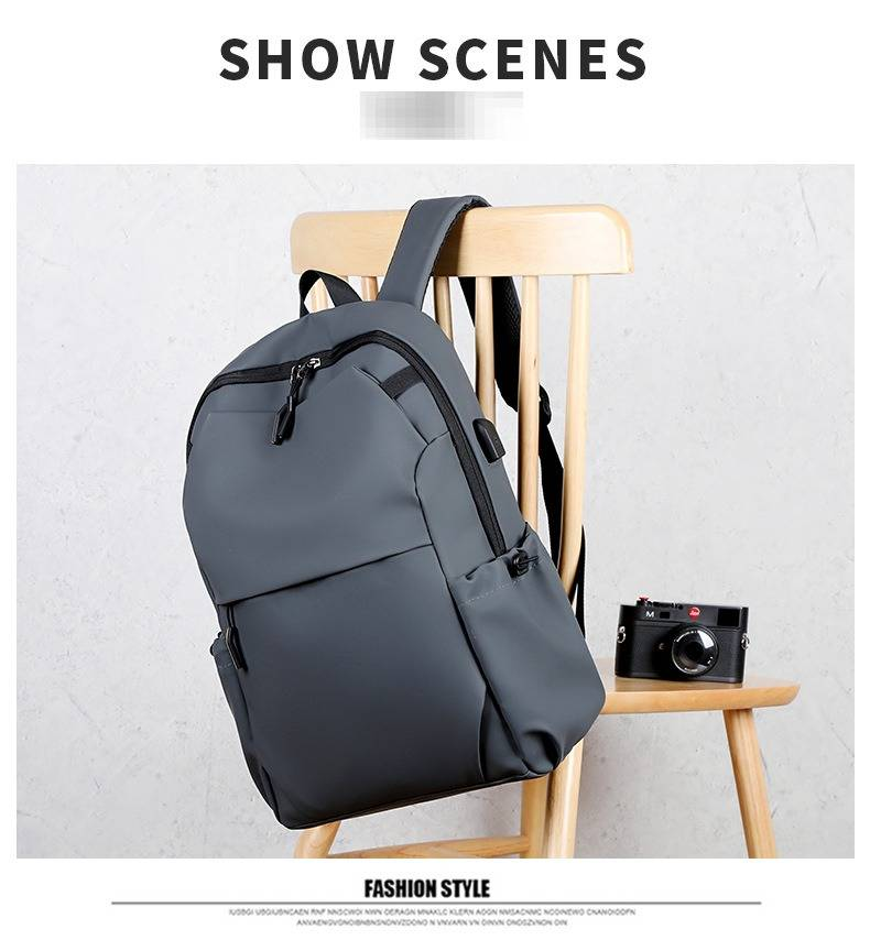 Men's Business Backpack With USB Charging Port, Large Capacity Waterproof Laptop Backpack For Travel & Work, Anti-Theft & Shockproof Commuter Bag_voghion.com