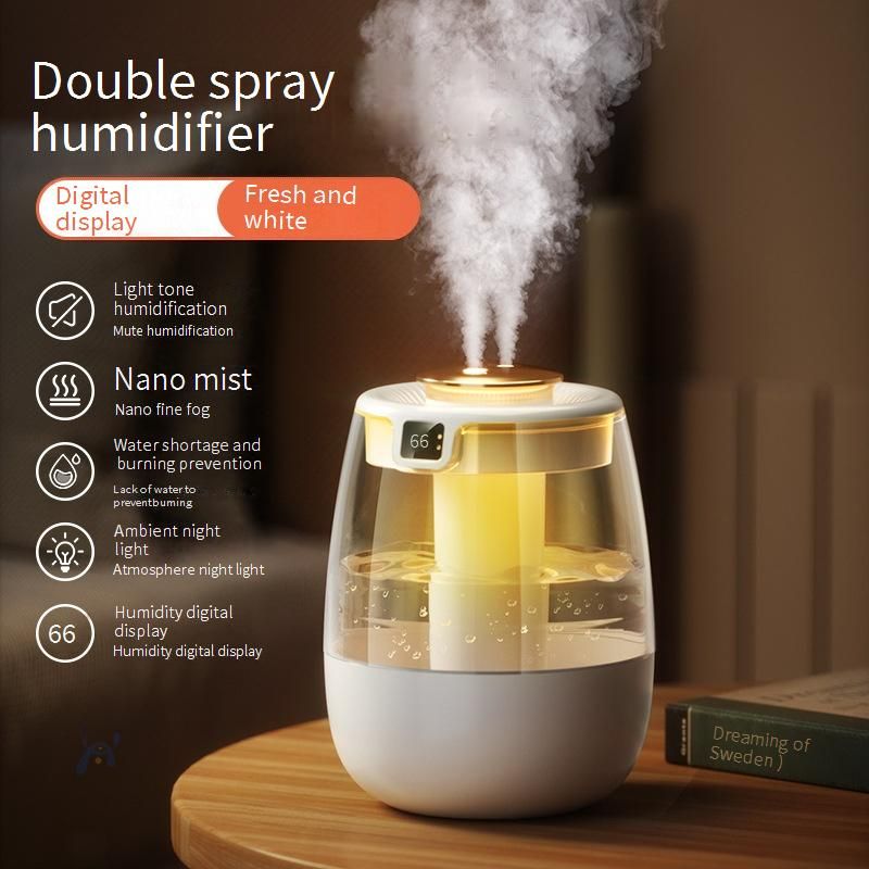 EPCbook Tragbarer USB-Luftbefeuchter mit Aromatherapie, 2000 ml großes Fassungsvermögen, leiser Betrieb, Nachtlicht für Zuhause, Büro, Schlafzimmer_voghion.com