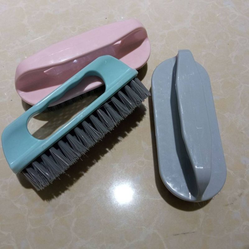 Wall-Mounted Multi-Purpose Cleaning Brush – Soft Nylon Bristles For Shoes, Laundry & Household (Lightweight, Non-Shedding, 3 Colors)_voghion.com