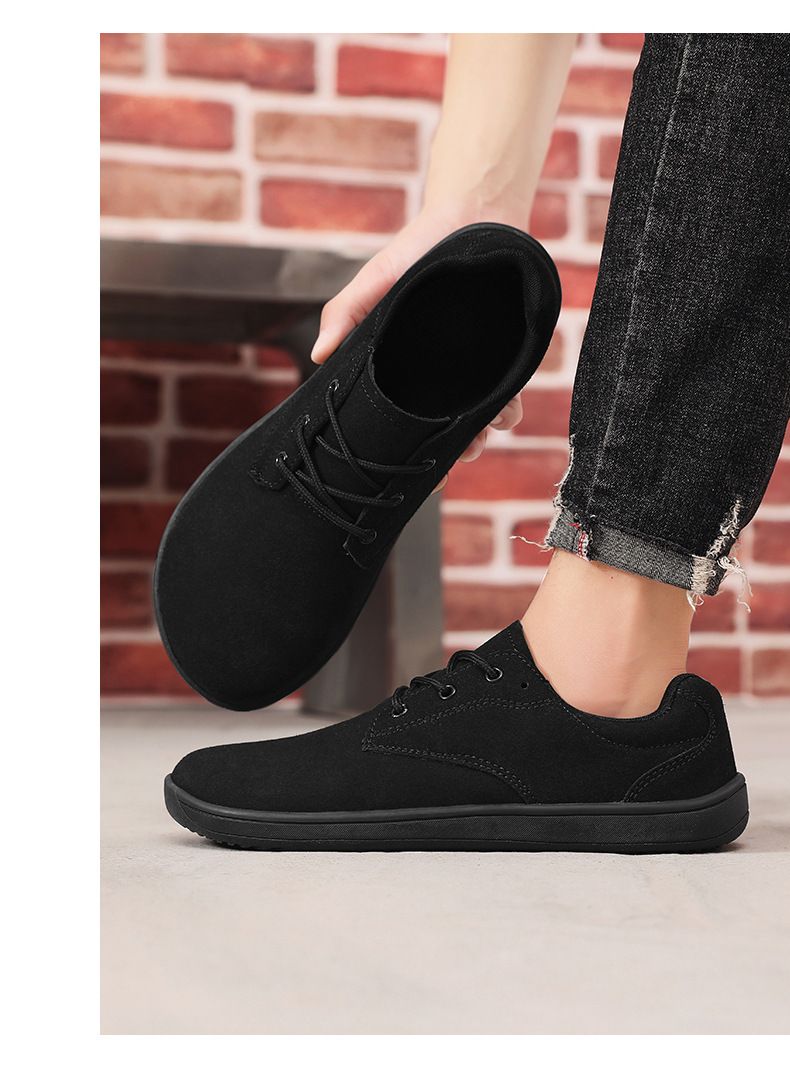 Barfußschuhe mit breitem Mesh-Obermaterial, großer Zehenbox und rutschfester, weicher Sohle sowie Zehenbox für Herren zum Laufen und für Fitness._voghion.com