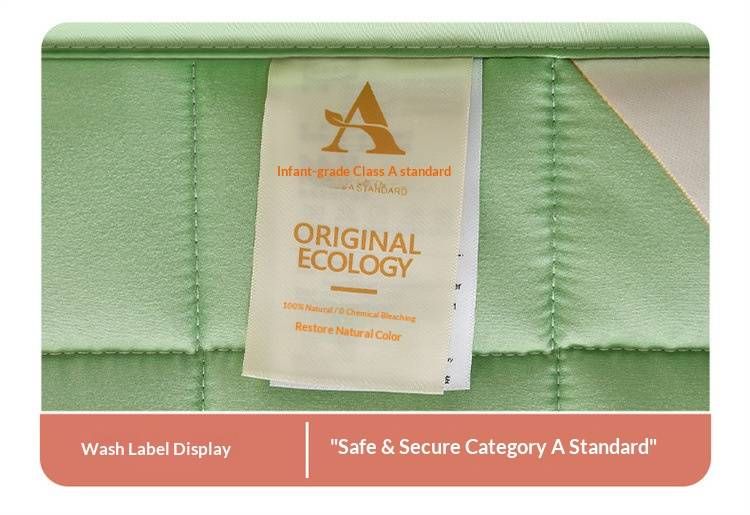 Premium Soft Cotton Mattress Protector – Hypoallergenic & Breathable Bed Pad For Baby, Kids & Adults (Made With Xinjiang Cotton, White/Beige/Grey)_voghion.com