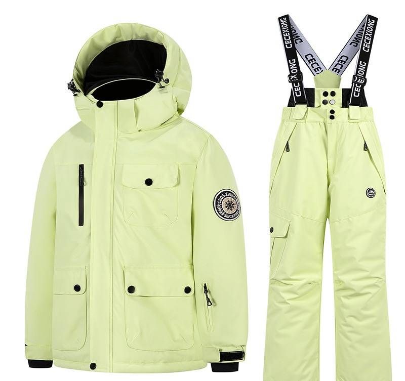 Winter-Skianzug-Set für Kinder – Wasserdichte Skijacke und -hose für Jungen und Mädchen (6–16 Jahre) – Wassersäule 5.000 mm – Atmungsaktiv und winddicht_voghion.com