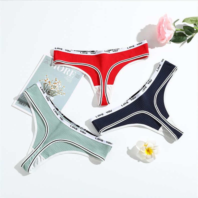 Nova tanga respirável média pura camiseta sexy nádegas levantamento algodão virilha calças triângulo femininas_voghion.com