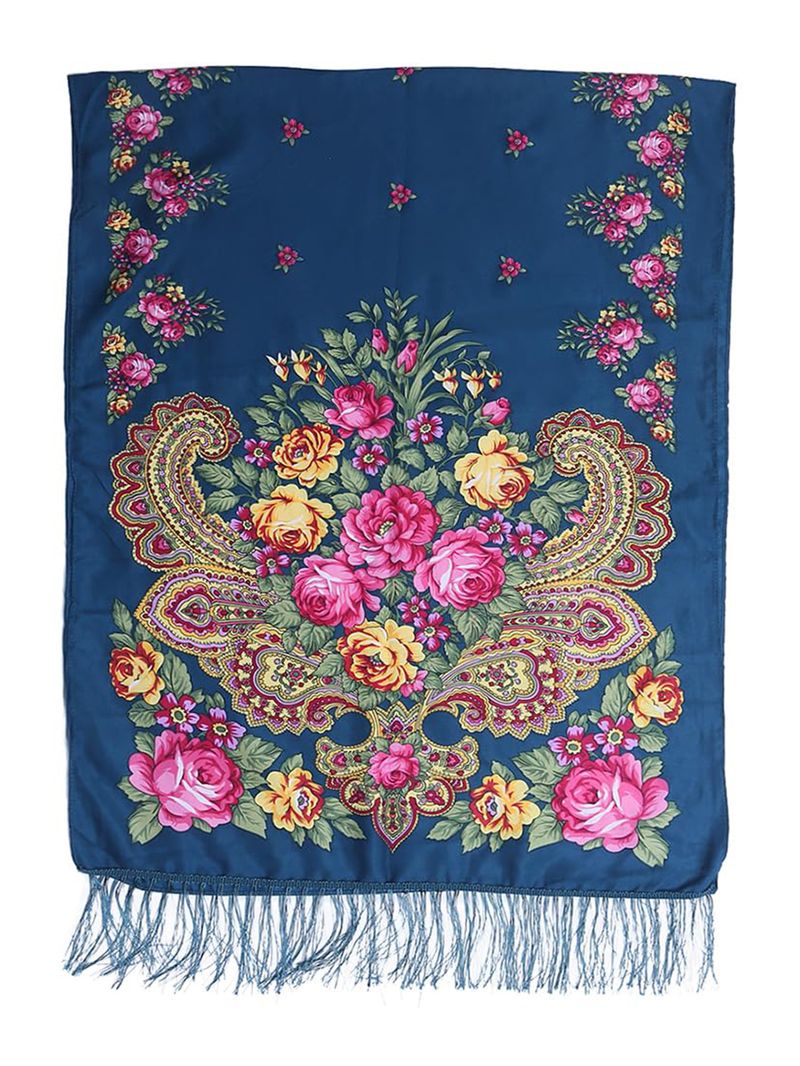 Vendita calda Stampato Nappa Lunga Sciarpa Viaggio Stile Etnico Donne Scialle Sciarpa_voghion.com