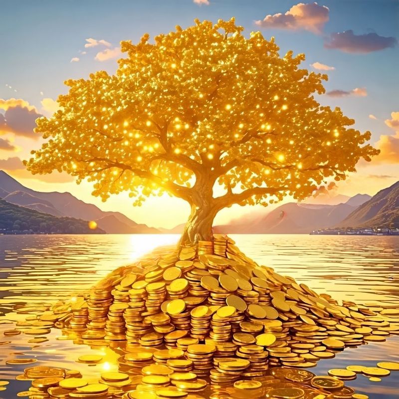 Dekorativer Glücksbaum für Wohnzimmer, Eingangsbereich, Schlafzimmer, Wandaufkleber, Wandtapete_voghion.com