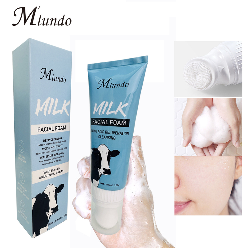 Mlundo Crystal Pure Schiuma schiarente 120 g Detergente viso Pulizia profonda e lozione illuminante_voghion.com