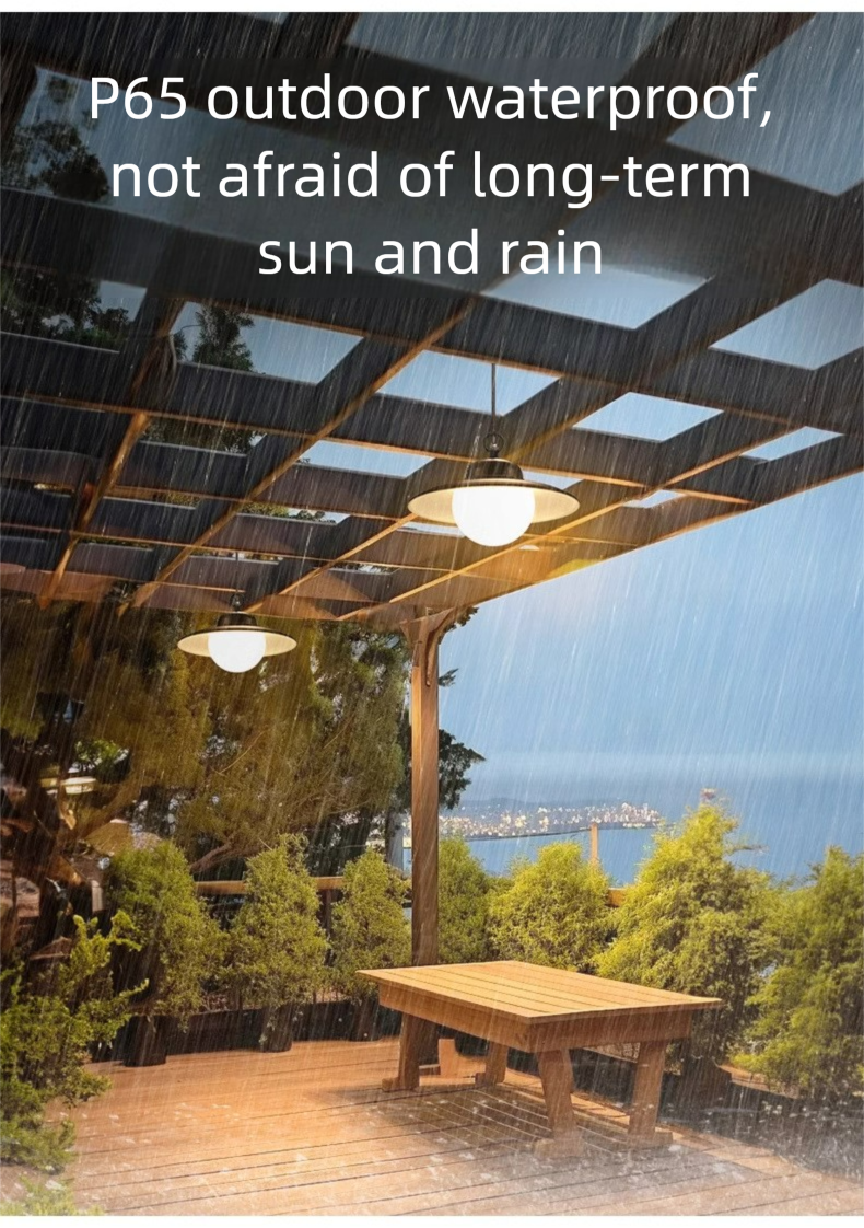 Lampada a sospensione ad energia solare, illuminazione per esterni, lampada a sospensione a LED impermeabile per interni ed esterni_voghion.com