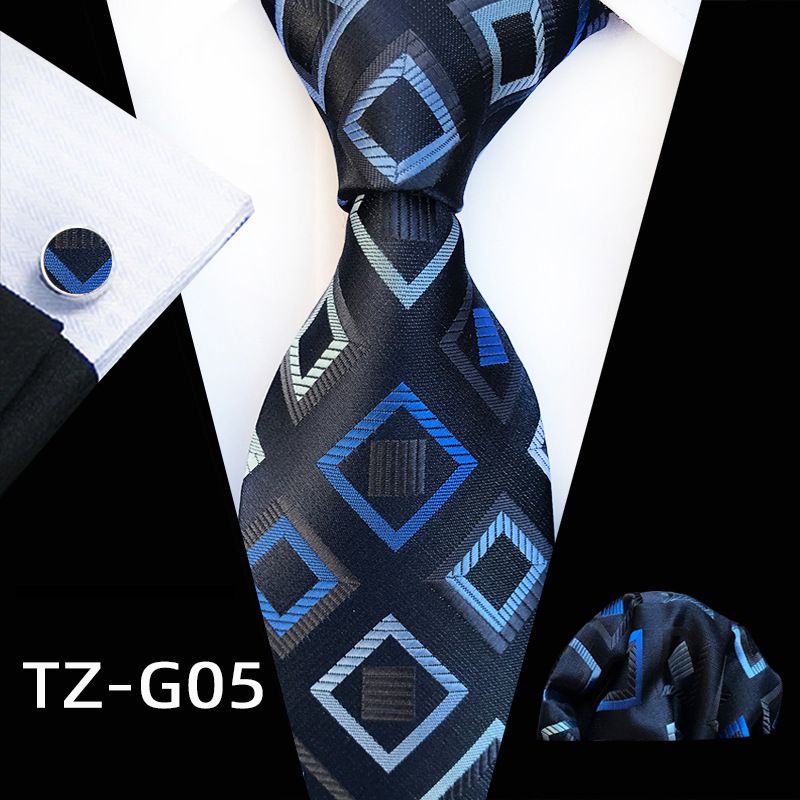 Unisex miesten solmio neliö Taskupyyhe Kalvosinnapit kolmiosainen lankavärjätty jacquard työpukutarvikkeet_voghion.com