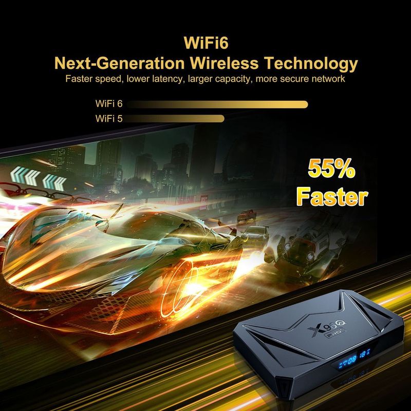 New X96QPRO+ Smart TV Box – Android 14, Allwinner H728, Gigabit LAN Media Hub_voghion.com