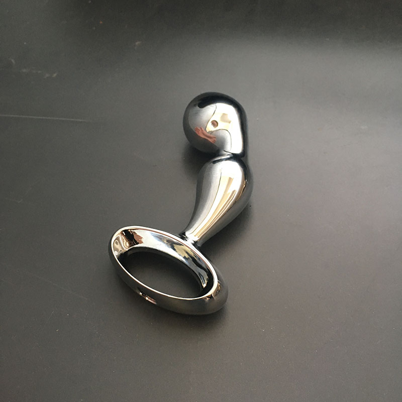 Tappi di testa in metallo per giocattoli anali in acciaio inossidabile tenuti in mano, grande plug anale in acciaio inossidabile Massaggio prostatico in metallo Wan_voghion.com