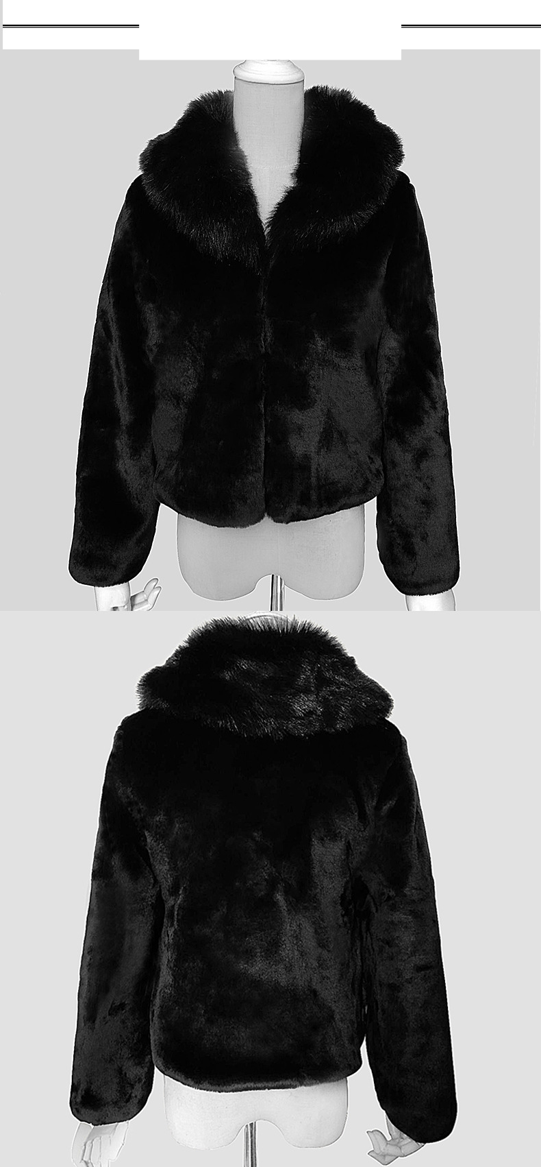 Cappotto da donna in pelliccia di visone con collo corto in pelliccia per il calore_voghion.com