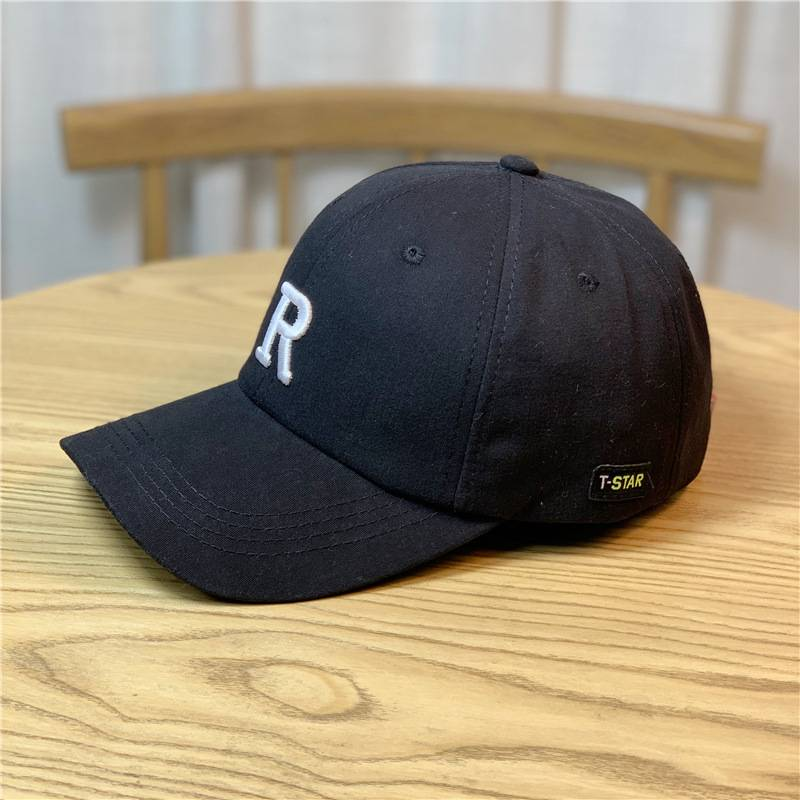 2023 ny basebollhatt kvinnlig bokstav R Display ansikte Liten mjuk topp koreansk upplaga Trendig märkesmössa Man Cool Casual Duck Tongue Hat_voghion.com