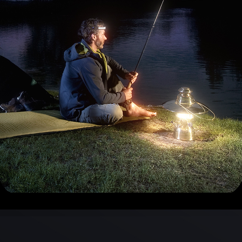 New digital power display COB double light source silicone headlamp outdoor cycling running LED head light_voghion.com