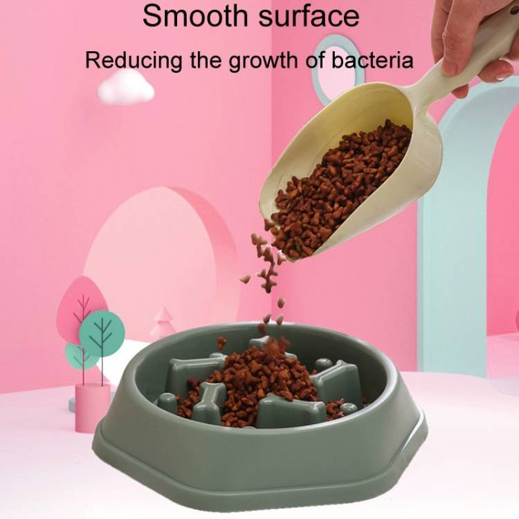 Bone Shape Dog Slow Food Bowl For Small Or Large Dog_voghion.com