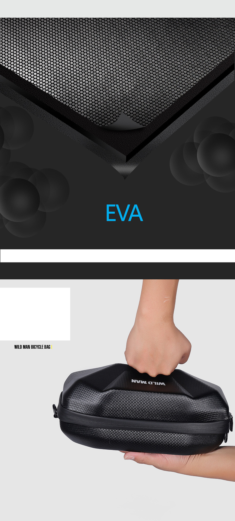 Bicycle Handlebar Bag EVA Hard Shell Electric Scooter Bag Riding Car Head Bag_voghion.com