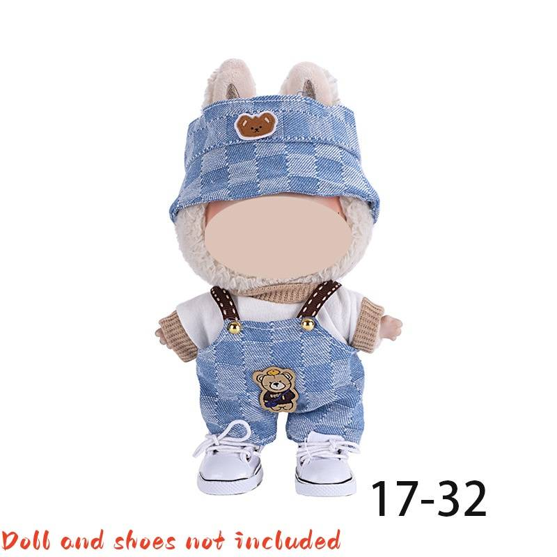 For 6.69-inchLABUBU Doll Clothes, Adorable Bear, Rabbit Doll Clothing Accessory Set, Only The Outfit (doll Not Included), Perfect As A Birthday Gift_voghion.com