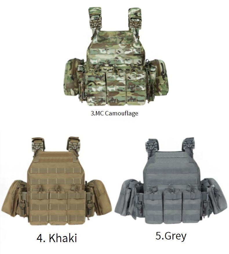 Quick-Release Tactical Vest – Laser-Cut MOLLE-Compatible Military Chest Rig (One Size, 6 Colors)_voghion.com