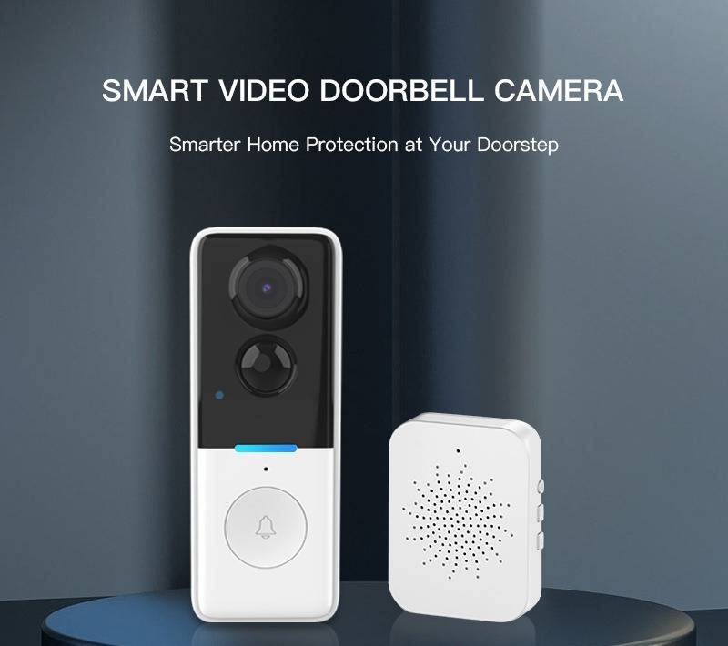 Smart Video Doorbell With HD Camera, PIR Motion Detection, 2-Way Audio, Night Vision, Wireless Door Chime, Compatible With Alexa/Google Home_voghion.com