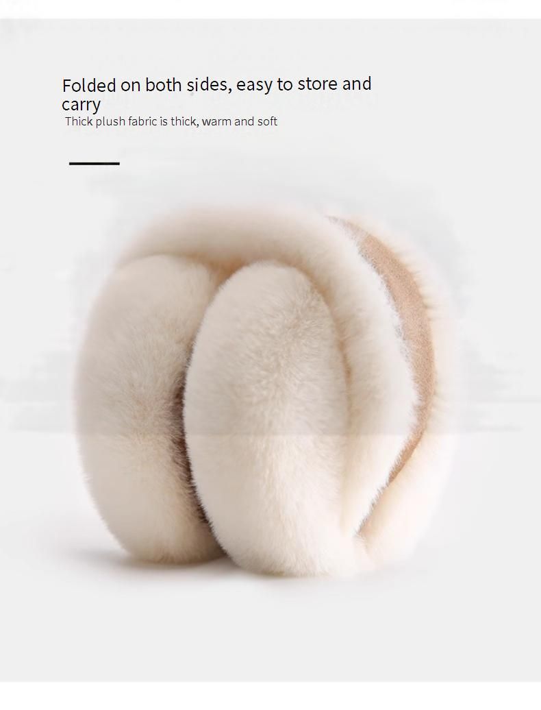 Paraorecchie unisex in pile per l'inverno: morbidi e pieghevoli scaldaorecchie per il freddo, ideali per attività all'aperto_voghion.com