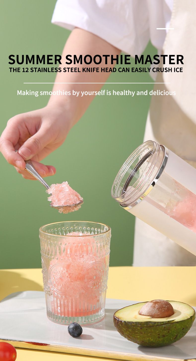 New Juicer Rechargeable Digital Display Juice Maker Three-Speed Adjustment Portable Home Travel Juicing Cup_voghion.com