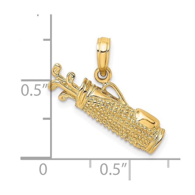 14k Golf Bag Charm_voghion.com