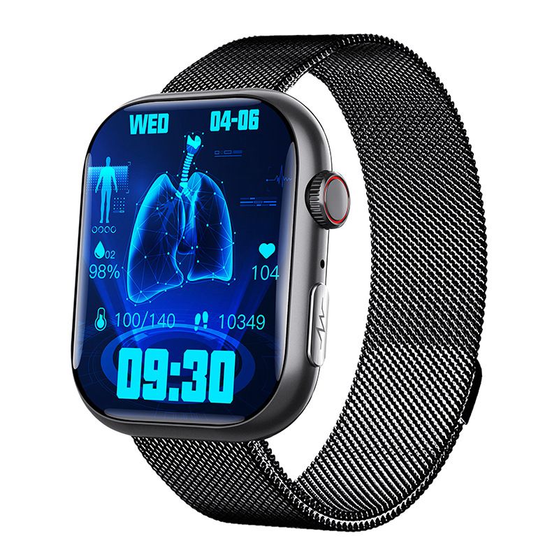 F100 Akıllı Saat Bluetooth Çağrı Sesli Asistan Bölünmüş Ekran Küçük Oyun Akıllı Bileklik Spor Saati_voghion.com