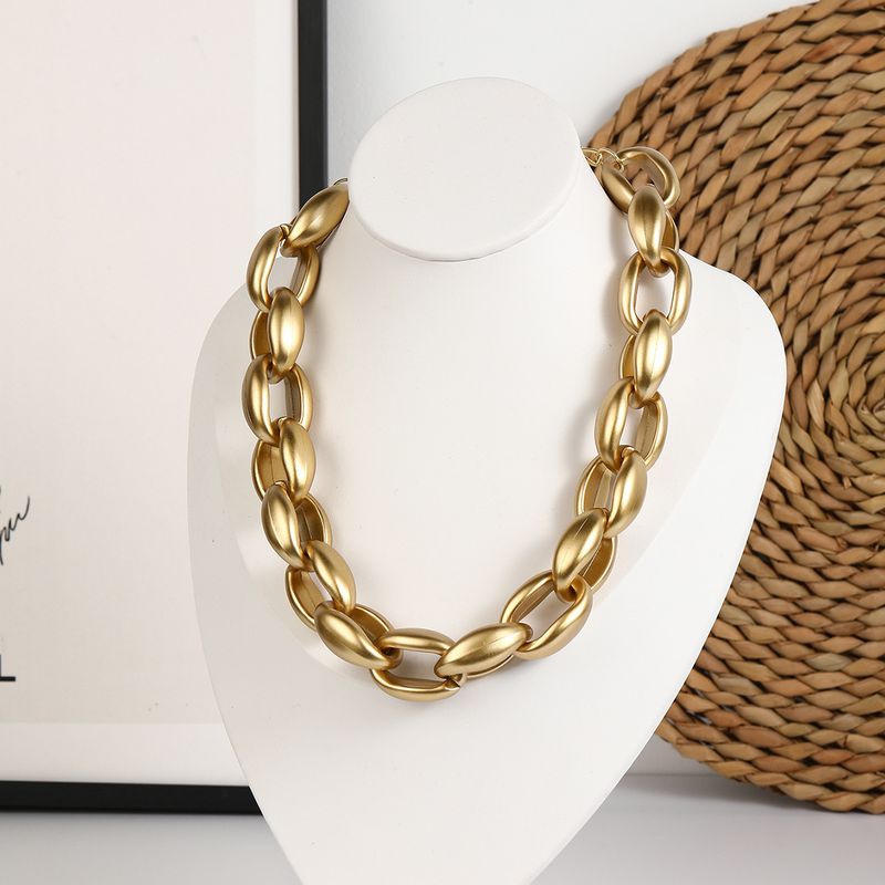 accessori per collana esagerata hip hop collana a catena in acrilico collana acrilica oro esagerata da donna_voghion.com