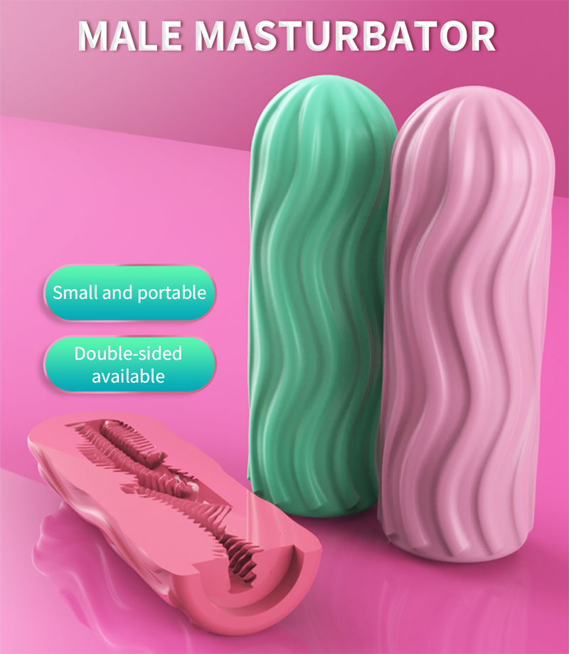 Masturbador masculino de bolsillo con forma de L, realista, con espuma y copa suave, para chupar y soplar, juguetes sexys para adultos_voghion.com