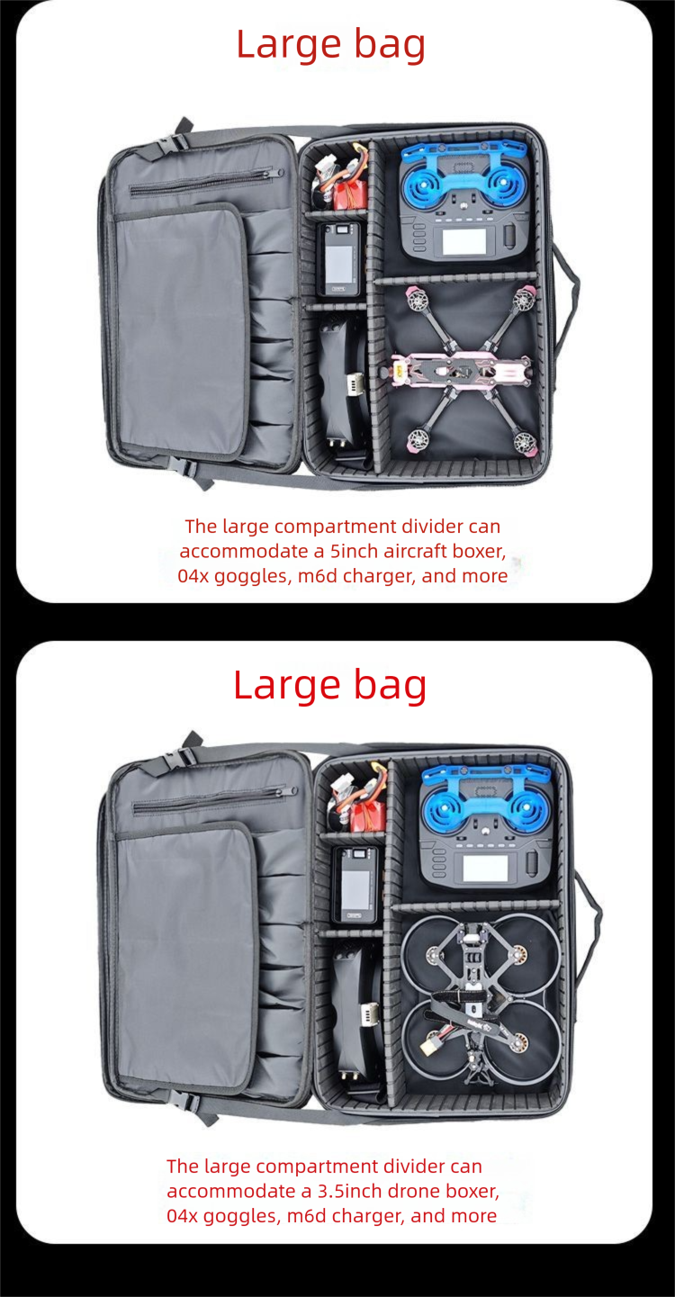 FPV Drone Model Storage Bag Oxford Waterproof Large Capacity Portable Easy-to-Carry Accessories Toolbox_voghion.com