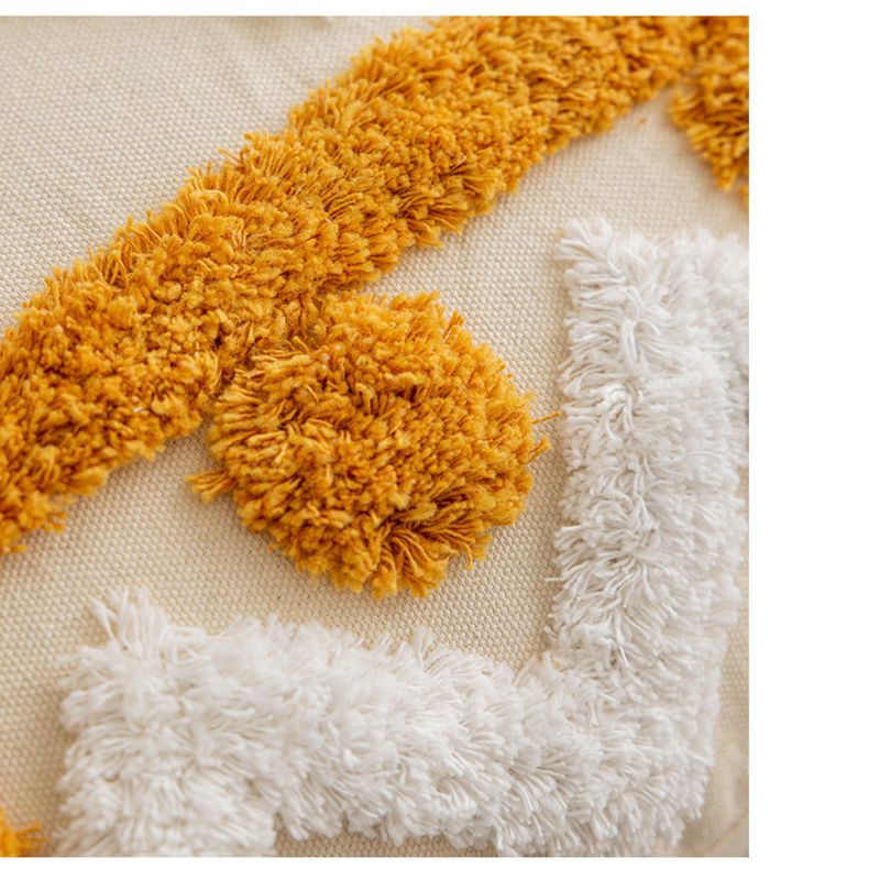 Tufted With 3D Embroidery And Tassels, Cushion For Living Room Sofa, Tatami Decorative Pillow Cover_voghion.com
