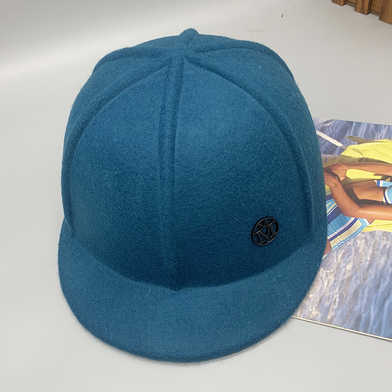 Vlněná baseballová čepice, meloun, pánská a dámská čepice, univerzální sluneční klobouk_voghion.com