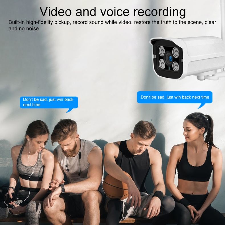 Q8 1080P HD Wireless IP Camera, Support Motion Detection & Infrared Night Vision & TF Card, UK Plug_voghion.com
