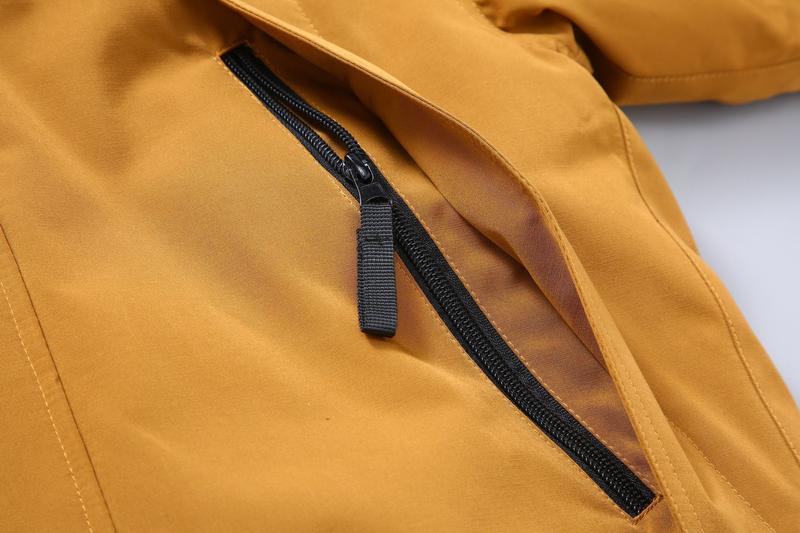 Giacca da uomo in cotone e seta resistente al freddo con collo in pelliccia di procione, tecnologia ispessita, antigraffio, giacca in cotone di alta qualità_voghion.com