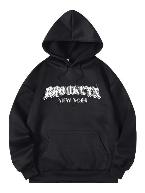 Felpa con cappuccio in pile, nuova collezione autunno inverno 2024 per donna, stile coreano, con stampa di lettere, pullover largo_voghion.com