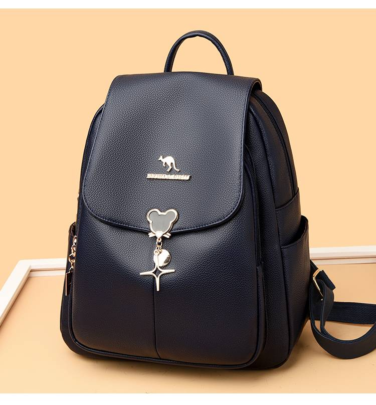Bolsa canguru 2024 nova moda casual versátil simples e moderna mochila de cor sólida_voghion.com