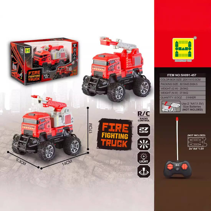 Mother & Kids Ambulance Medical Rescue Car Baby Toys 1:43 Scale 4-Way Light Remote Control Engineering Vehicle Toy For Kids (Battery Not Included)_voghion.com