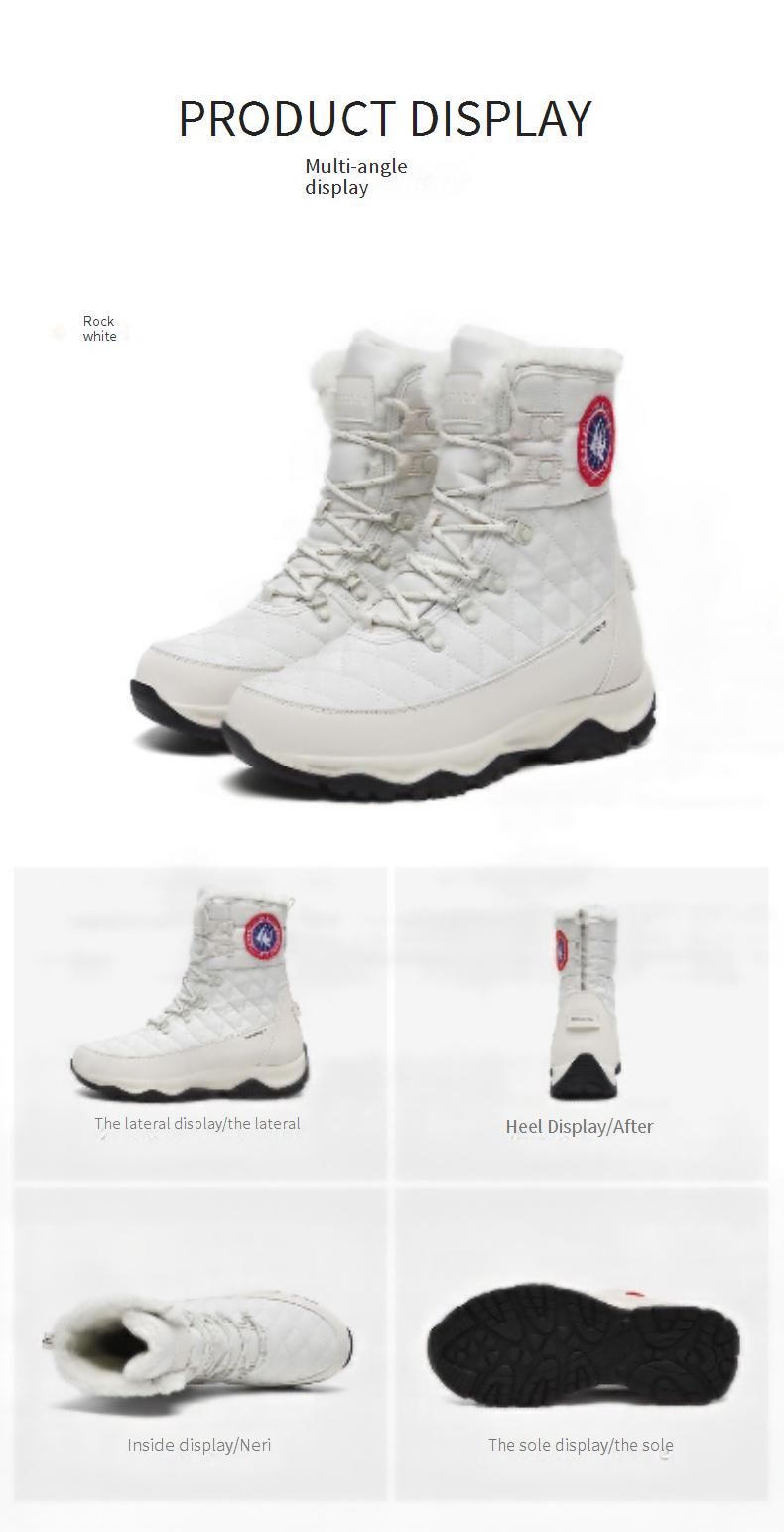 BUFFNY Winter Snow Boots For Men & Women - Waterproof Slip-Resistant Insulated Fur-Lined Short Boots With Thick Sole For Outdoor Comfort_voghion.com