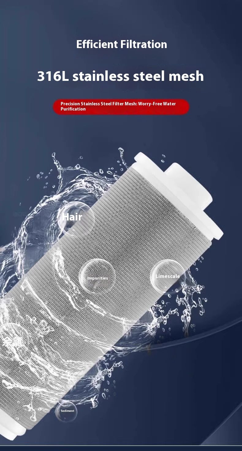 Universal Inline Water Filter – Sediment & Scale Prevention For Heaters, Washing Machines & Faucets (Stainless Steel Mesh, Multi-Size Connectors)_voghion.com